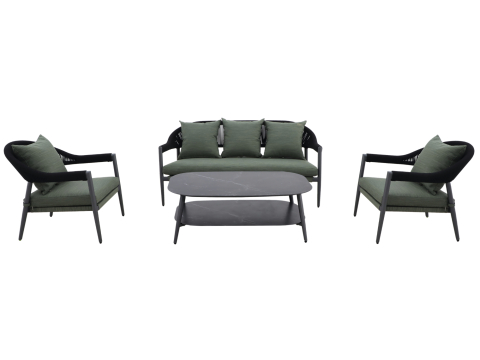 MWH Camarillo 4-tlg. Lounge-Set Grn