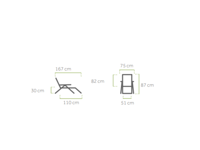 MWH Elements Relaxliege Iron Grey