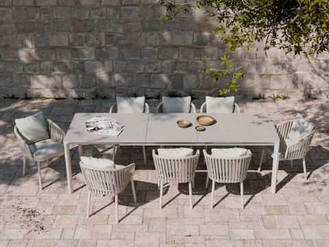 Royal Garden Nomad Ausziehtisch Sand 207-272x90x74cm