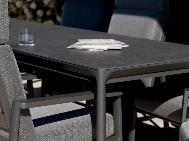 Royal Garden Nomad Gartentisch Anthrazit 160x95x75cm