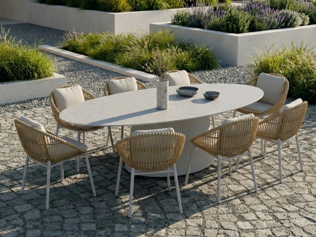 Royal Garden Desert Gartentisch sand 239x119x72,5cm